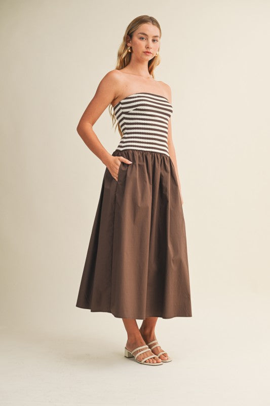 Striped Tube Dress