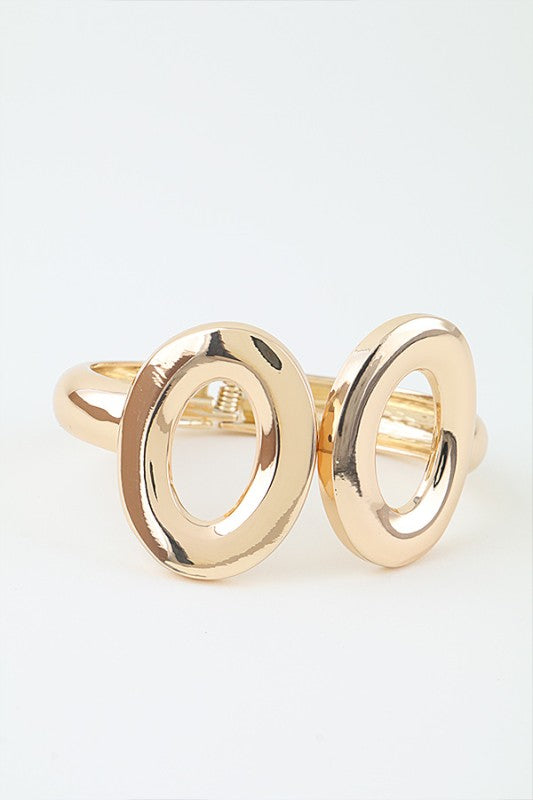 Polished Open Link Cuff Bracelet