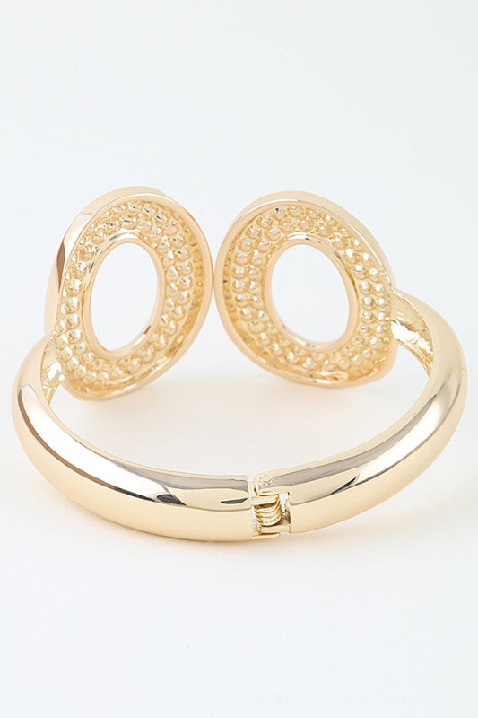 Polished Open Link Cuff Bracelet