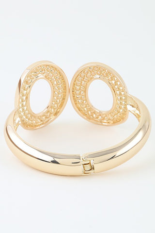 Polished Open Link Cuff Bracelet