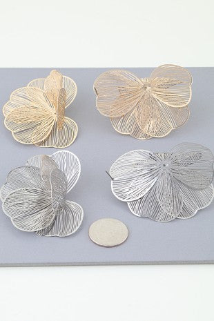 Delicate Petal Blossom Stud Earrings