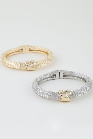 Interweaved Box Chain Bangle Bracelet