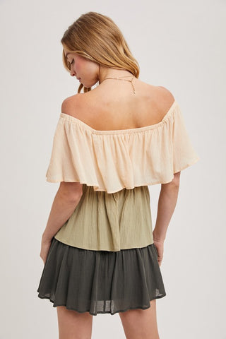 Color Block Tiered Dress