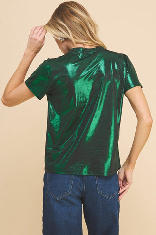 Metallic Basic t-shirt