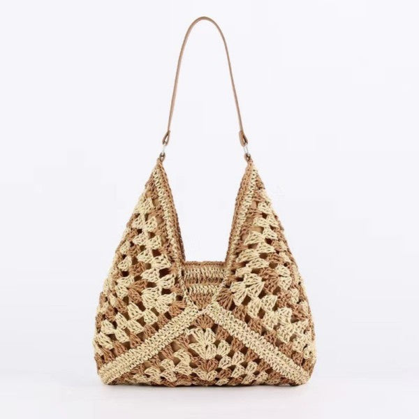 Crochet Open-weave Boho Handbag
