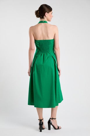 Emerald Halter Midi Dress Emerald Halter Midi Dress