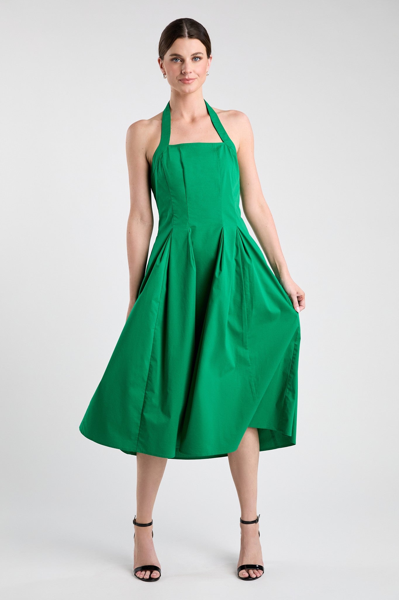 Emerald Halter Midi Dress Emerald Halter Midi Dress
