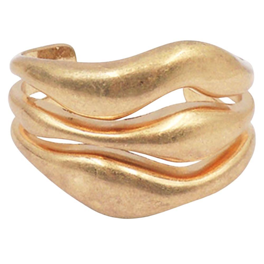 Wave Chunky Cuff Bracelet