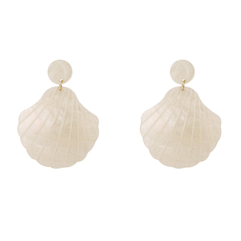 Acetate Sea Life Shell Post Earring
