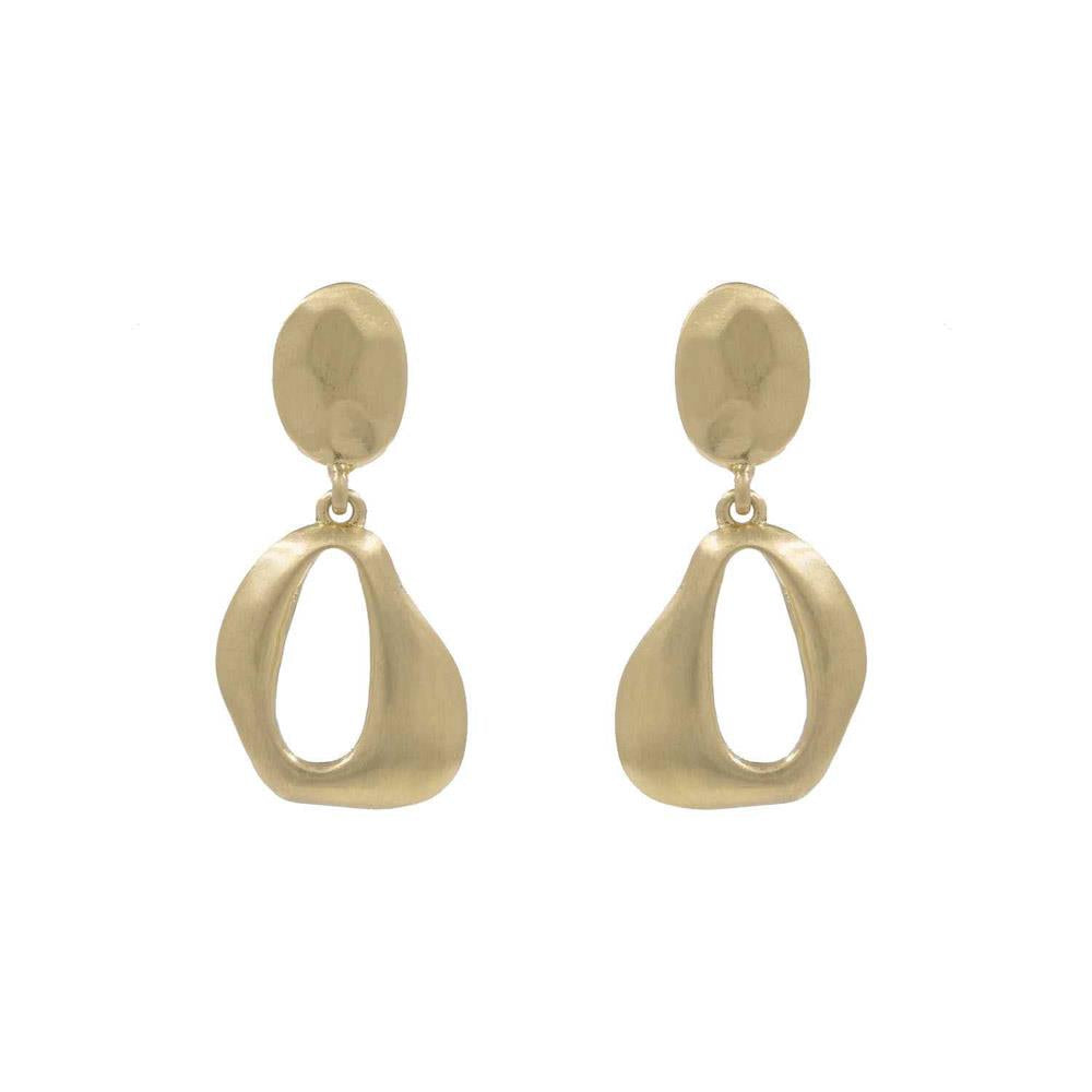 Oval Open Drop Earring