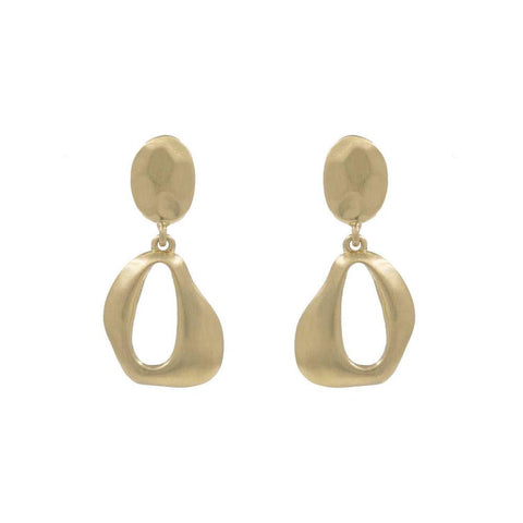 Oval Open Drop Earring