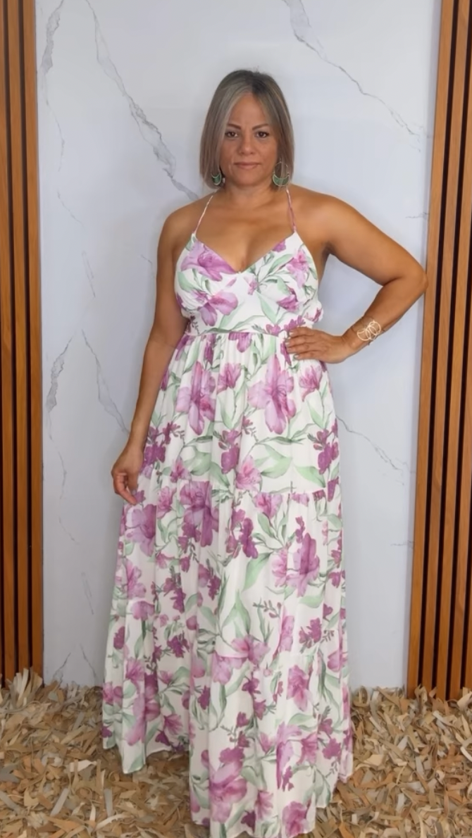 Floral Print Maxi Dress