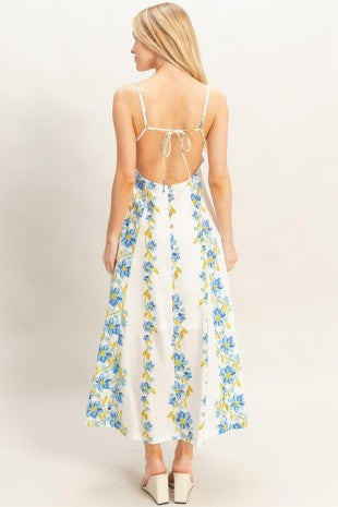 Floral V-neck Cami Dress