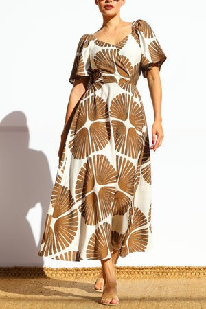Flared Midi Dress