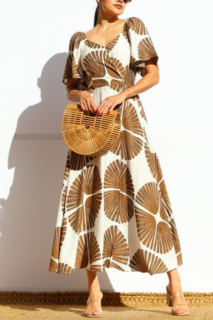 Flared Midi Dress