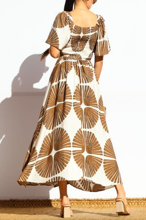 Flared Midi Dress