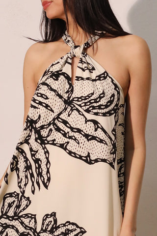 Chantilly Print Cut Out Maxi Dress