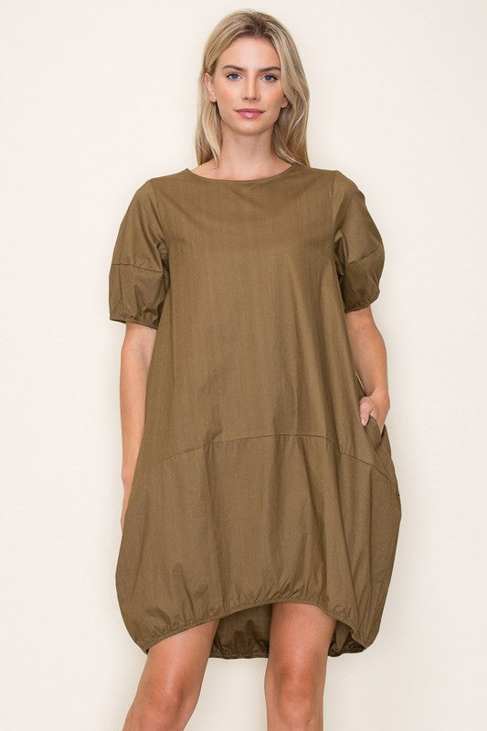 Balloon Cotton Dress