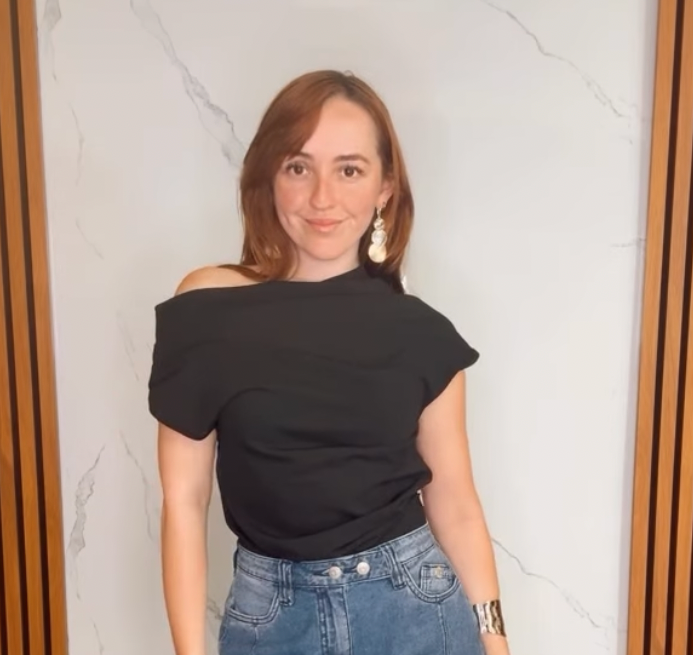Asymmetric Pleated Top