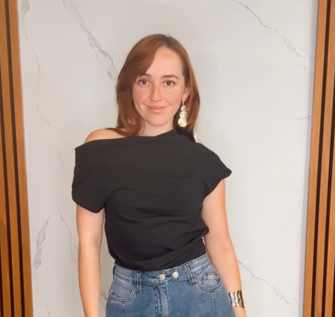 Asymmetric Pleated Top