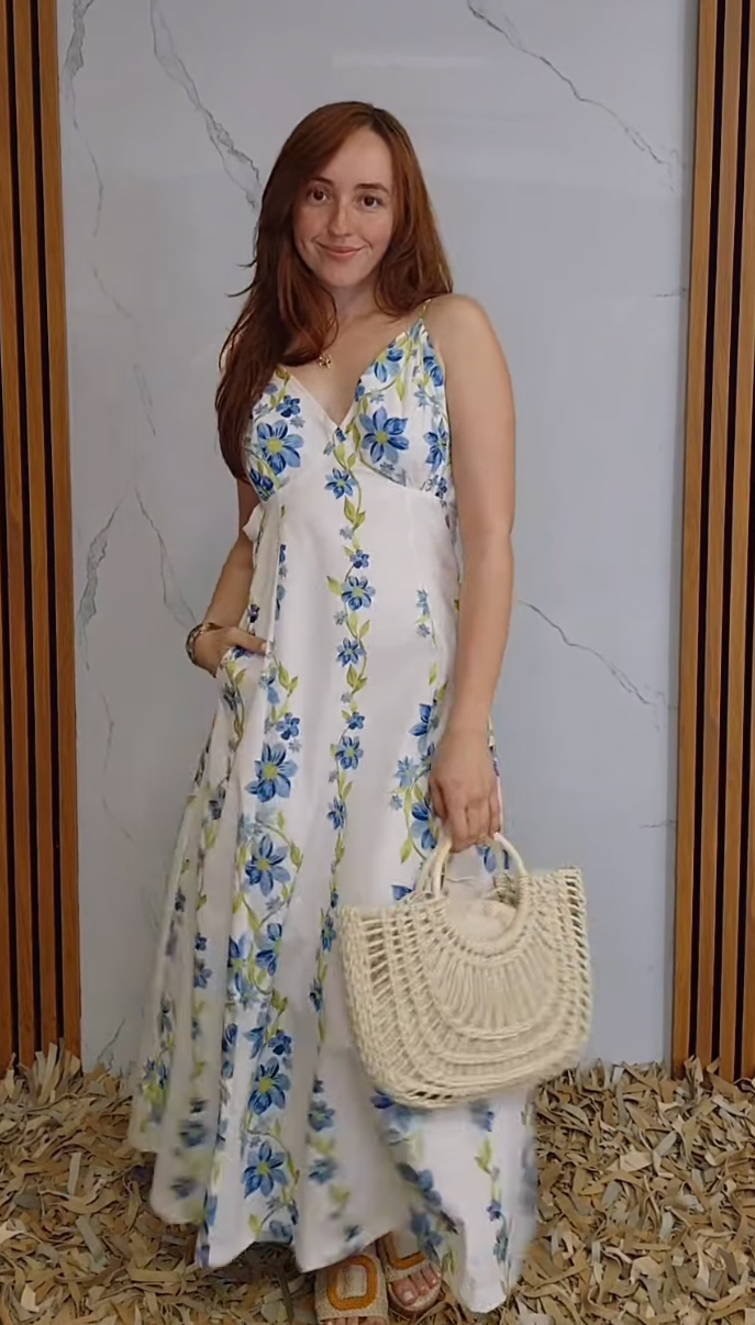 Floral V-neck Cami Dress