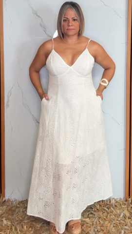 Crochet Lace Maxi Dress