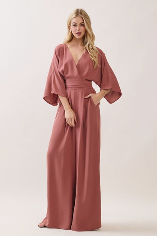 Kimono Sleeve Wide Leg Jumpsuit