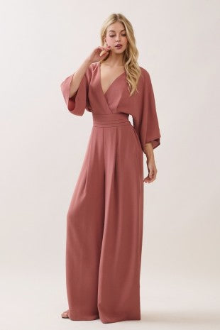Kimono Sleeve Wide Leg Jumpsuit