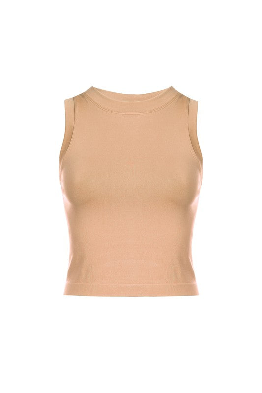 Cropped Seamless Muscle Tank