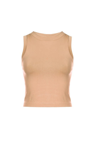 Cropped Seamless Muscle Tank