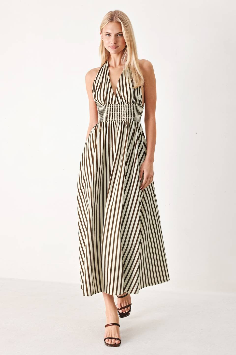 Stripe Midi Dress