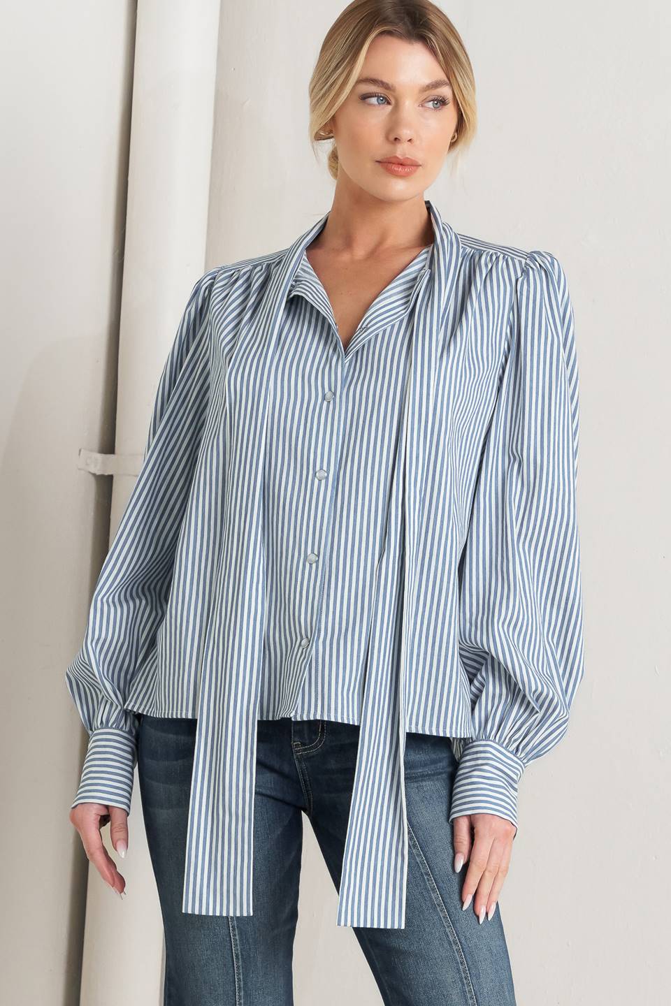 Stripe Woven Top