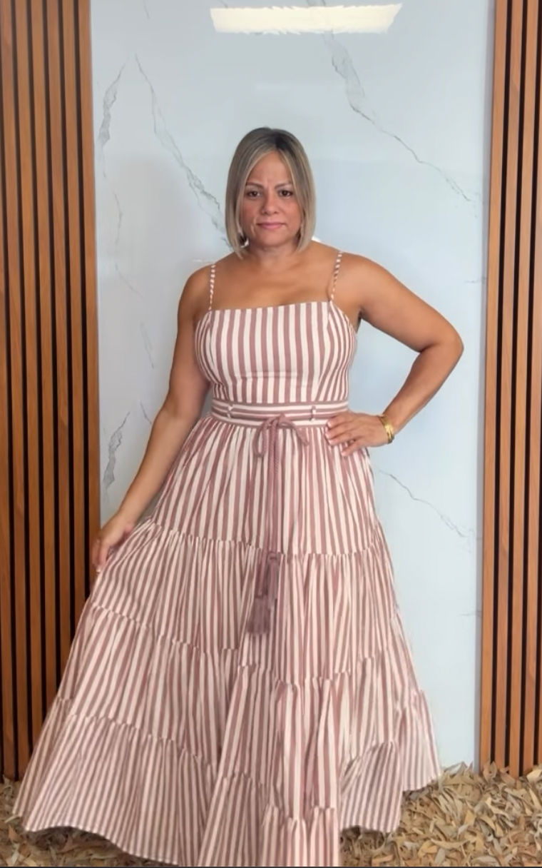 Stripe Maxi Dress