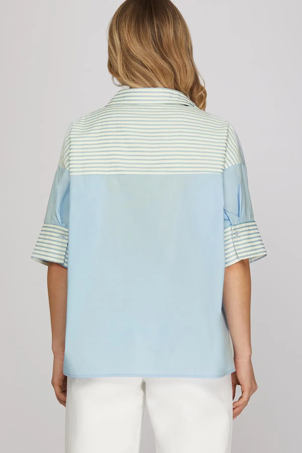 SHORT SLEEVE OVERSIZED TOP