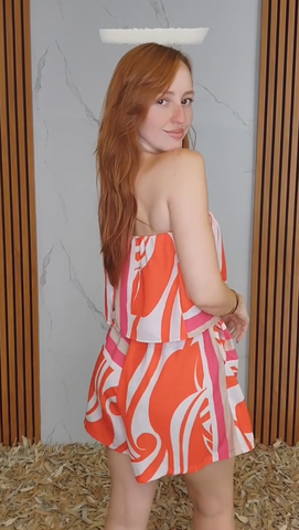 Sicilia Scarf Strapless Romper