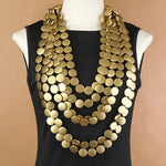 Multilayer Handmade Heavy Wood Necklace