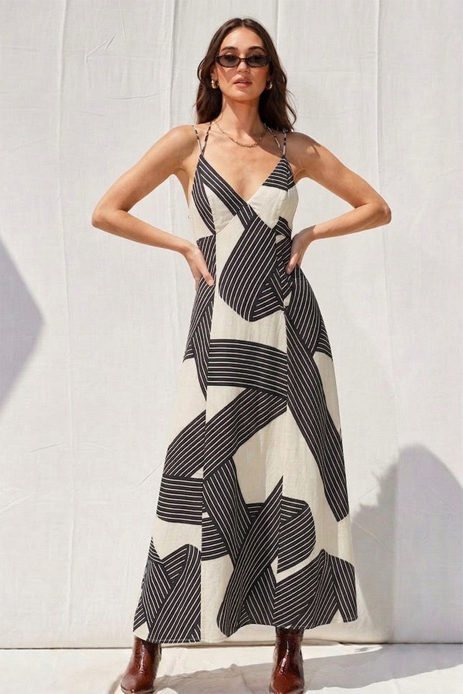Open Back Maxi Dress