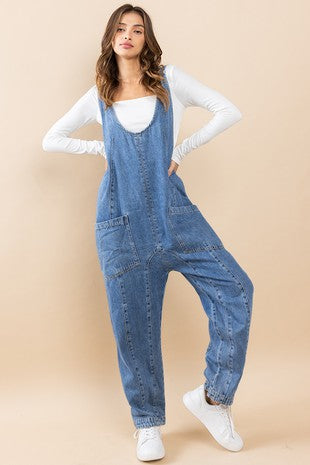 Denim Harlem Overall Jumpsuit
