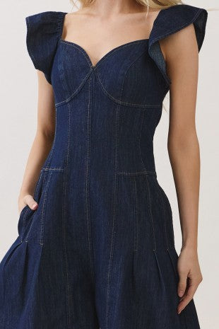 Denim Romper