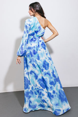 Printed Woven Maxi Dress