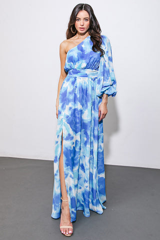 Printed Woven Maxi Dress