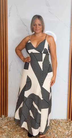 Open Back Maxi Dress