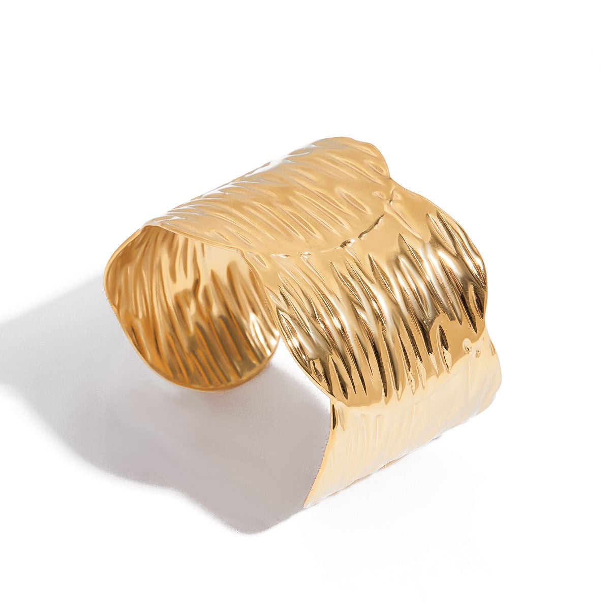 Textured Wide Cuff Bracelet