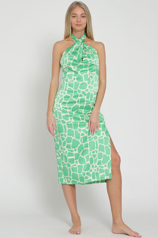HALTER BACKLESS MIDI DRESS Cha Cha Boutique HALTER BACKLESS MIDI DRESS Cha Cha Boutique