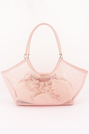 Mesh Tote Bag With Removable Liner
