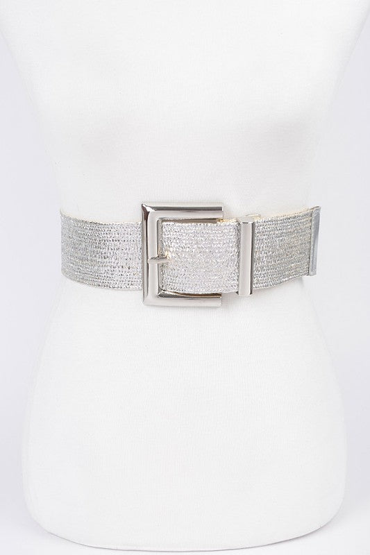 Clear PVC Metal Buckle Belt