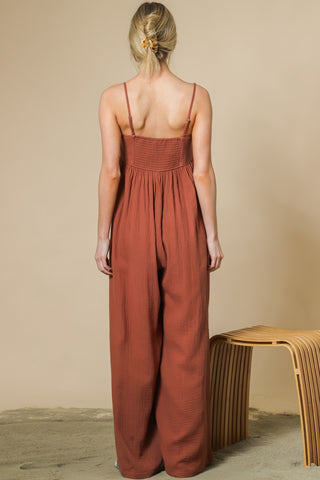 Double Gauze Cami Jumpsuit