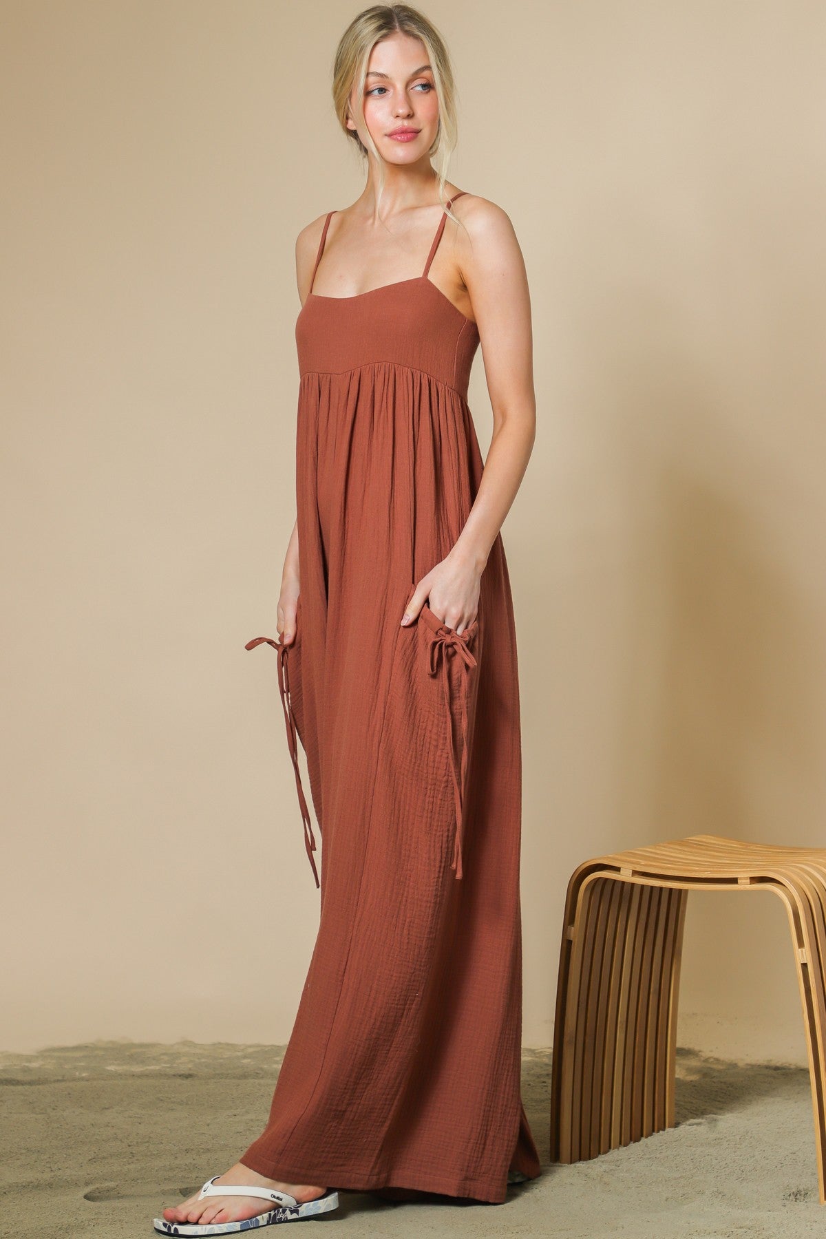Double Gauze Cami Jumpsuit