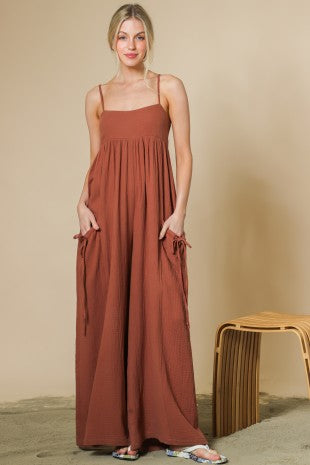 Double Gauze Cami Jumpsuit