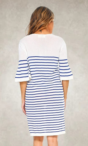 Striped Knit Pullover Dress